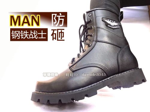 Bottes militaires pour homme A004 en cuir - porter Ref 1399878