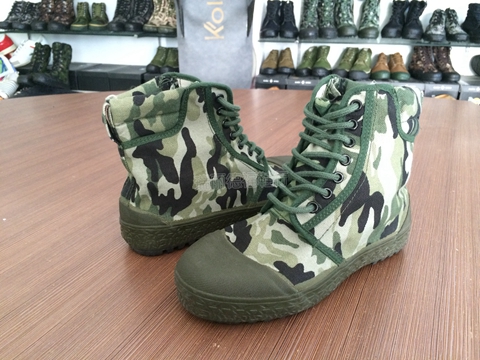 Bottes militaires pour homme en toile - dérapage Ref 1399929