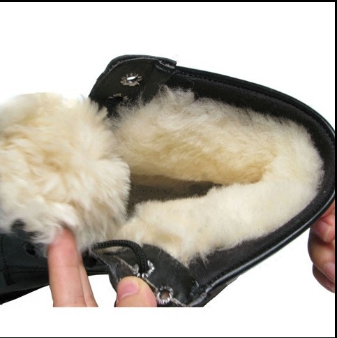 Bottes militaires pour homme en cuir de vache fendu - porter Ref 1399981