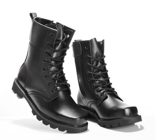 Bottes militaires pour homme en cuir - porter Ref 1400042