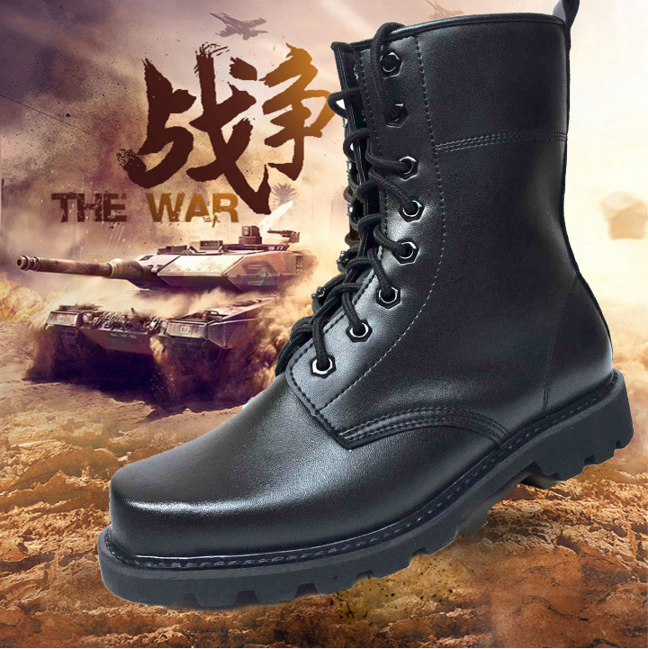 Bottes militaires pour homme en cuir - dérapage Ref 1400092