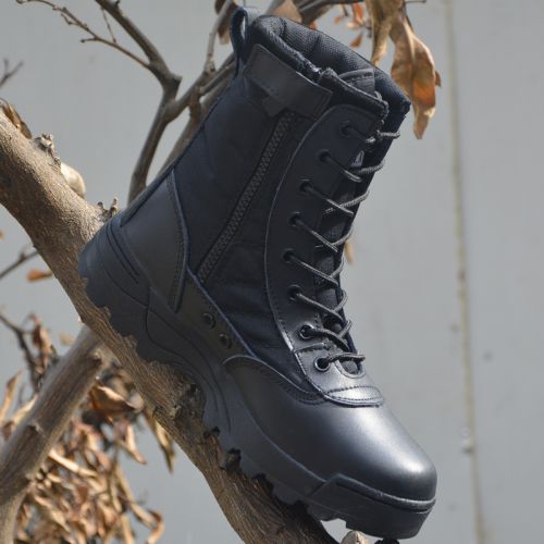 Bottes militaires pour homme en cuir - dérapage Ref 1400222