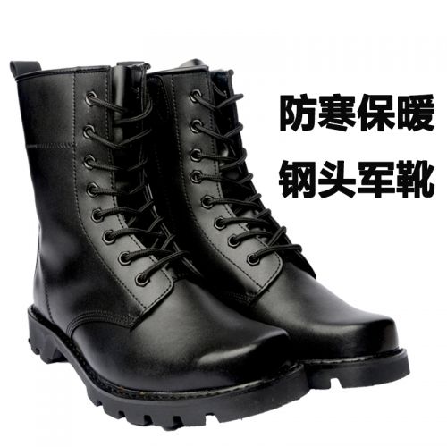 Bottes militaires pour homme en cuir - porter Ref 1400249