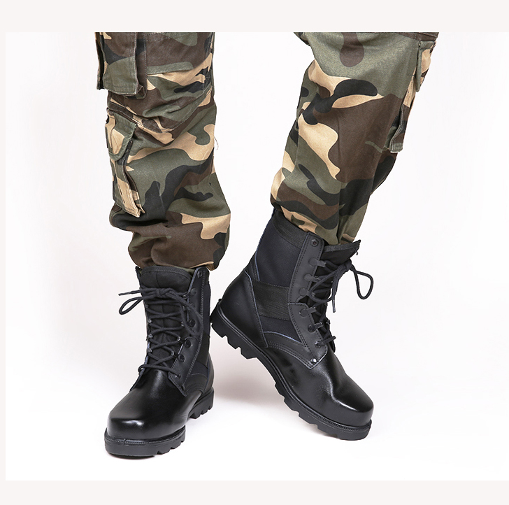 Bottes militaires pour homme en cuir - respirant Ref 1400318