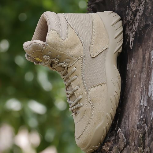 Bottes militaires pour homme en Nylon + cuir - dérapage Ref 1400576