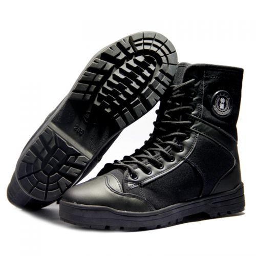 Bottes militaires pour homme en Nylon + cuir - dérapage Ref 1400606