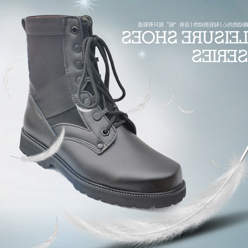 Bottes militaires pour homme en cuir - porter Ref 1400865