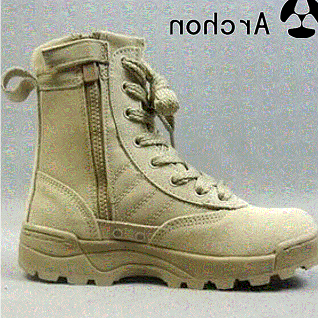 Bottes militaires pour homme en cuir - porter Ref 1400891