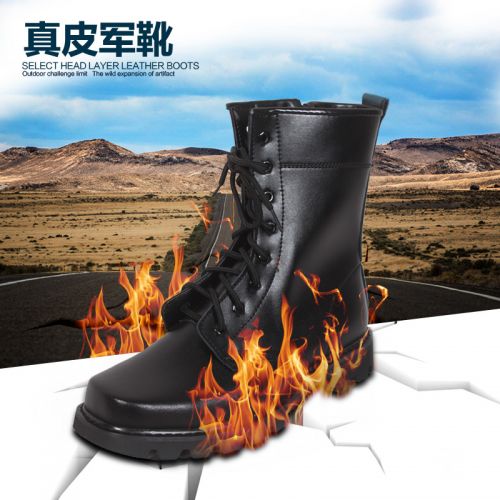 Bottes militaires pour homme en cuir - porter Ref 1401030