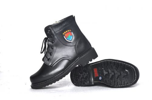 Bottes militaires pour homme en cuir - Ref 1401486