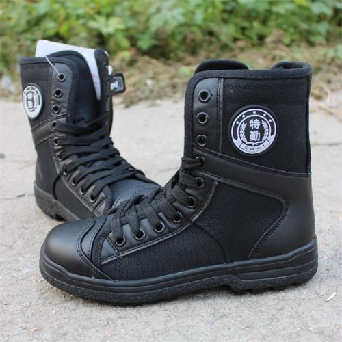 Bottes militaires pour homme en toile - Ref 1401535