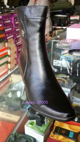 Bottes militaires pour femme en cuir - Ref 1401658