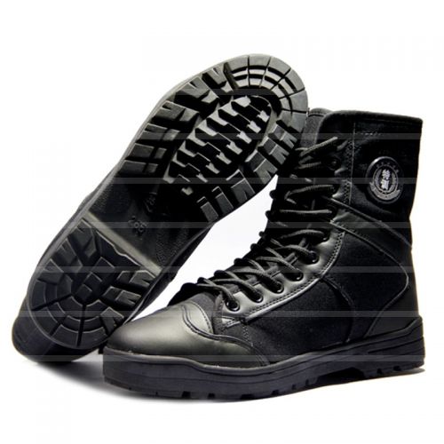 Bottes militaires pour homme en Nylon + cuir - dérapage Ref 1401729