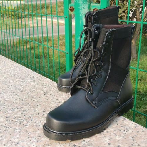Bottes militaires pour homme en Nylon + cuir - porter Ref 1401779