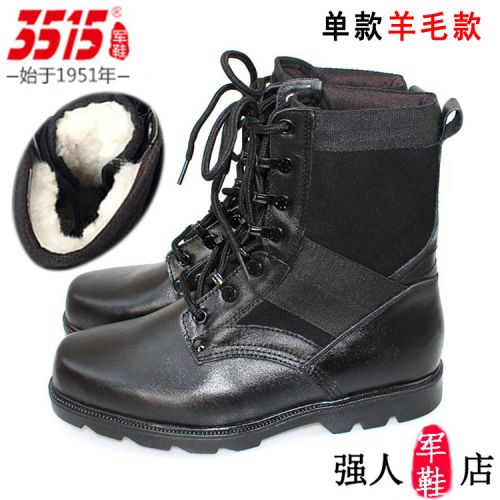 Bottes militaires pour homme Première couche en cuir - Ref 1401869