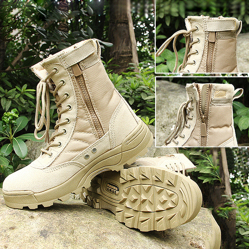 Bottes militaires pour homme en cuir - porter Ref 1401947