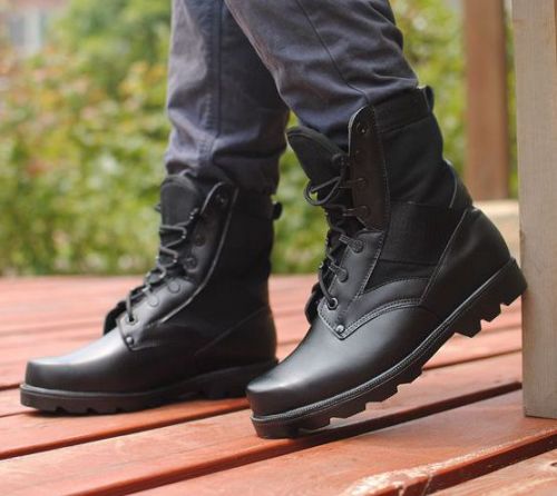 Bottes militaires pour homme en cuir - porter Ref 1401965