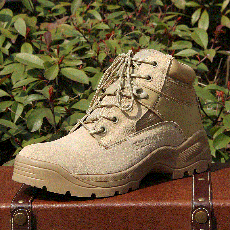 Bottes militaires pour homme en cuir - amortissement Ref 1402016