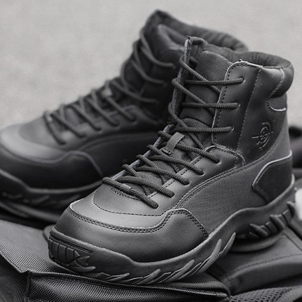 Bottes militaires pour homme C.Q.B en cuir - amortissement Ref 1402058