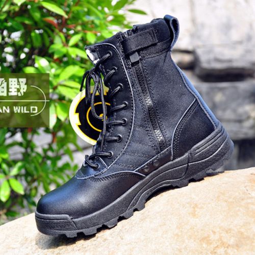 Bottes militaires pour homme en cuir - porter Ref 1402078