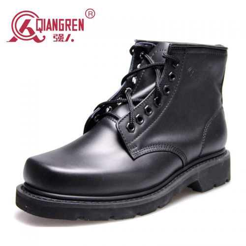 Bottes militaires pour homme Première couche en cuir - Ref 1402083