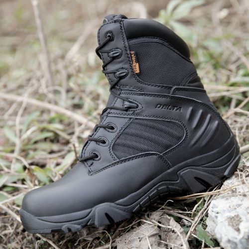 Bottes militaires pour homme en cuir de vache fendu - dérapage Ref 1402250