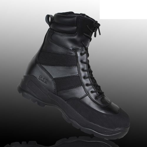 Bottes militaires pour homme en cuir de vache fendu - Ref 1402397