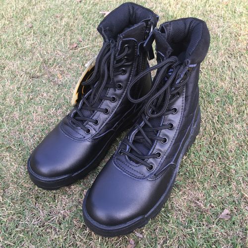 Bottes militaires pour homme SWAT en cuir de vache fendu - amortissement Ref 1402400