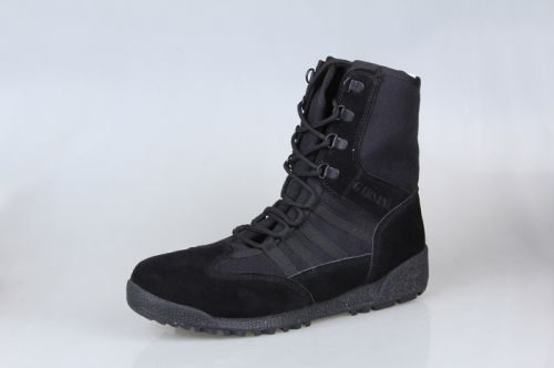 Bottes militaires pour homme en Cuir + mesh - dérapage Ref 1402418