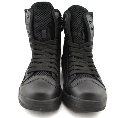 Bottes militaires pour homme Première couche en cuir - Ref 1402499
