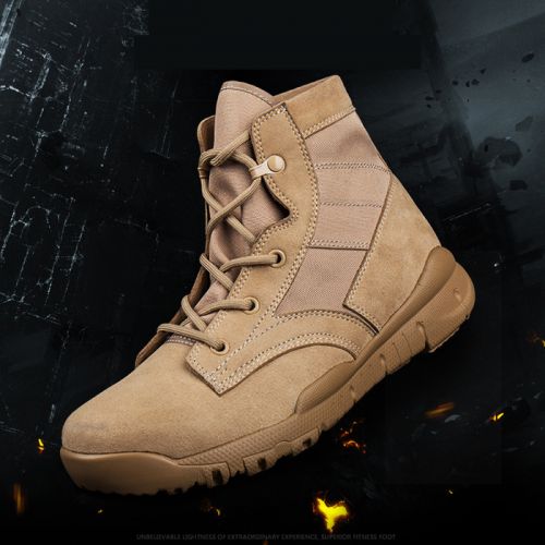 Bottes militaires pour homme en cuir - respirant Ref 1402607
