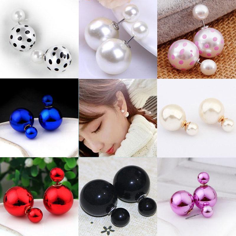 Boucles d'oreilles en Perles d imitation - Ref 3446836