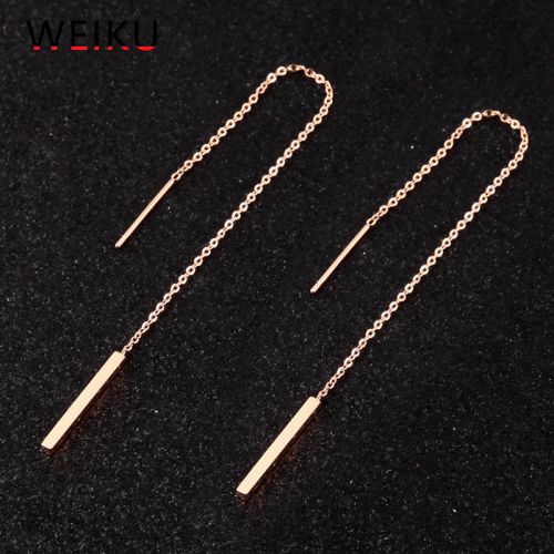 Boucles d'oreilles pendantes Femme en Acier au titane - Ref 3097526