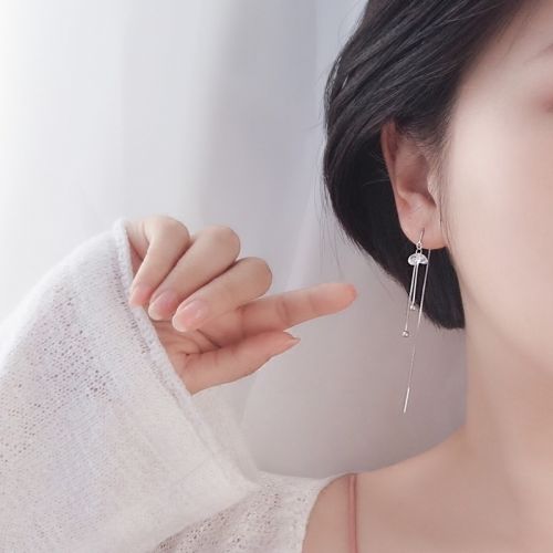 Boucles d'oreilles pendantes Femme Argentée - Ref 3097537