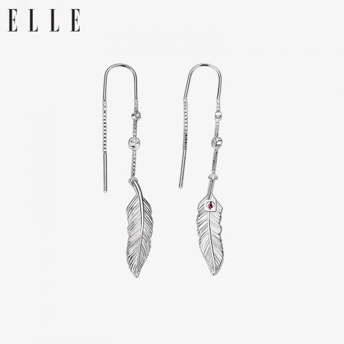 Boucles d'oreilles pendantes Femme ELLE Argentée - Ref 3097539