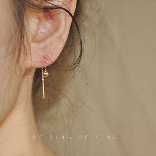 Boucles d'oreilles pendantes Femme en Alliage argent plaque or - Ref 3097566