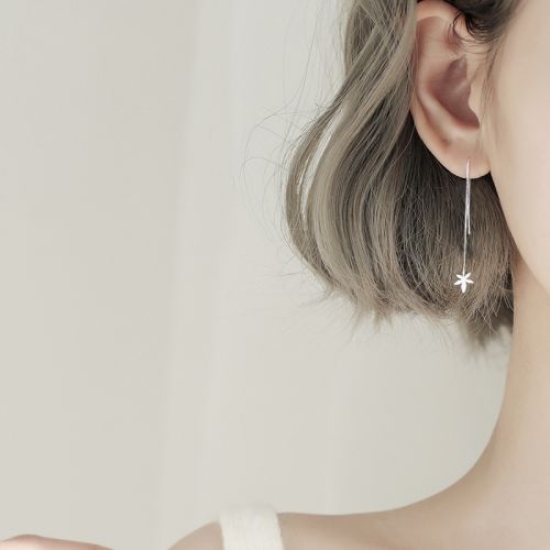 Boucles d'oreilles pendantes Femme CMILL Argentée - Ref 3097589
