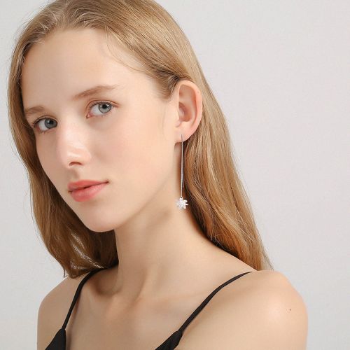 Boucles d'oreilles pendantes Femme Argentée - Ref 3097594