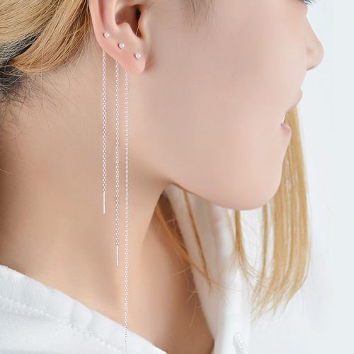 Boucles d'oreilles pendantes Femme CENTURYHOT Argentée - Ref 3097604