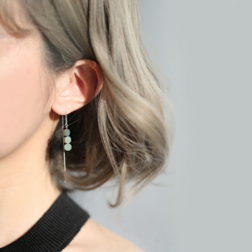 Boucles d'oreilles pendantes Femme Argentée - Ref 3097605