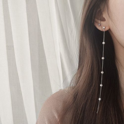 Boucles d'oreilles pendantes Femme Argentée - Ref 3097641