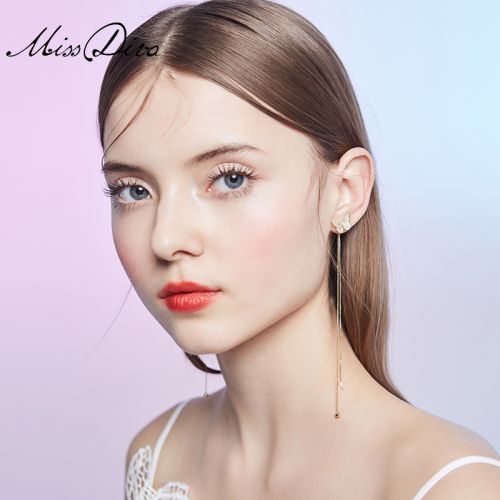 Boucles d'oreilles pendantes Femme MISS DIVA en Alliage argent plaque or - Ref 3097666