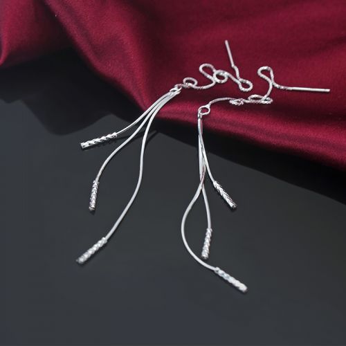 Boucles d'oreilles pendantes Femme A ROCH Argentée - Ref 3097668