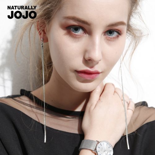 Boucles d'oreilles pendantes Femme NATURALLY JOJO en Acier au titane - Ref 3097675