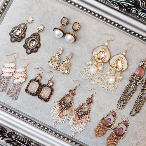 Boucles d'oreilles pendantes Femme - Ref 3097681