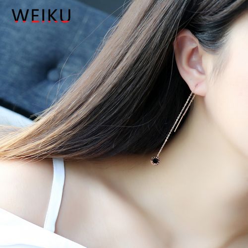 Boucles d'oreilles pendantes Femme en Acier au titane - Ref 3097686