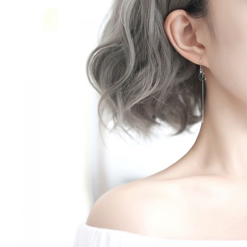Boucles d'oreilles pendantes Femme Argentée - Ref 3097699