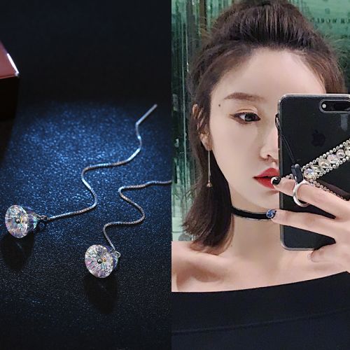 Boucles d'oreilles pendantes Femme en Swarovski Elements - Ref 3097703
