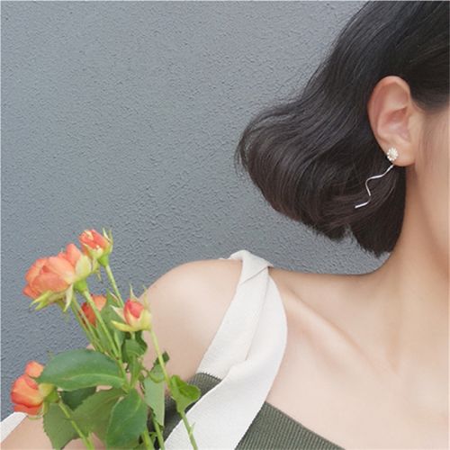 Boucles d'oreilles pendantes Femme Argentée - Ref 3097706