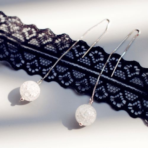 Boucles d'oreilles pendantes Femme Argentée - Ref 3097708
